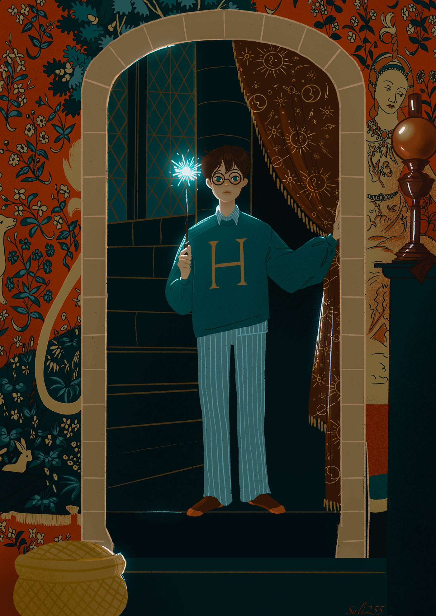 Fan Art Gryffindor harry potter Hogwarts lumos Magic   wizard Wizarding World