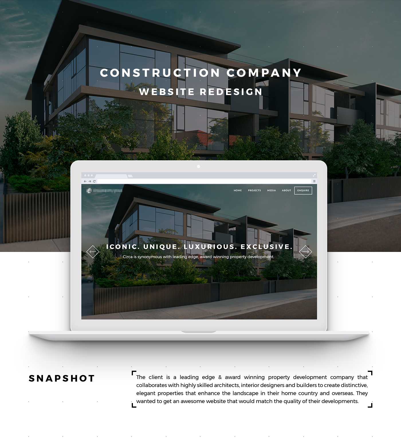 Website property real estate UI ux Web design Web Design  Responsive construction