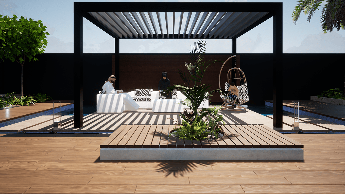 architecture concept design garden design Landscape porch productdesign seating visual identity visualization