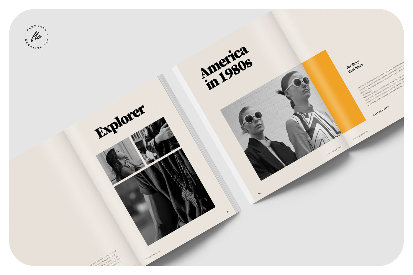 catalog creativemarket Layout magazine minimalist Photography  portfolio print printable template