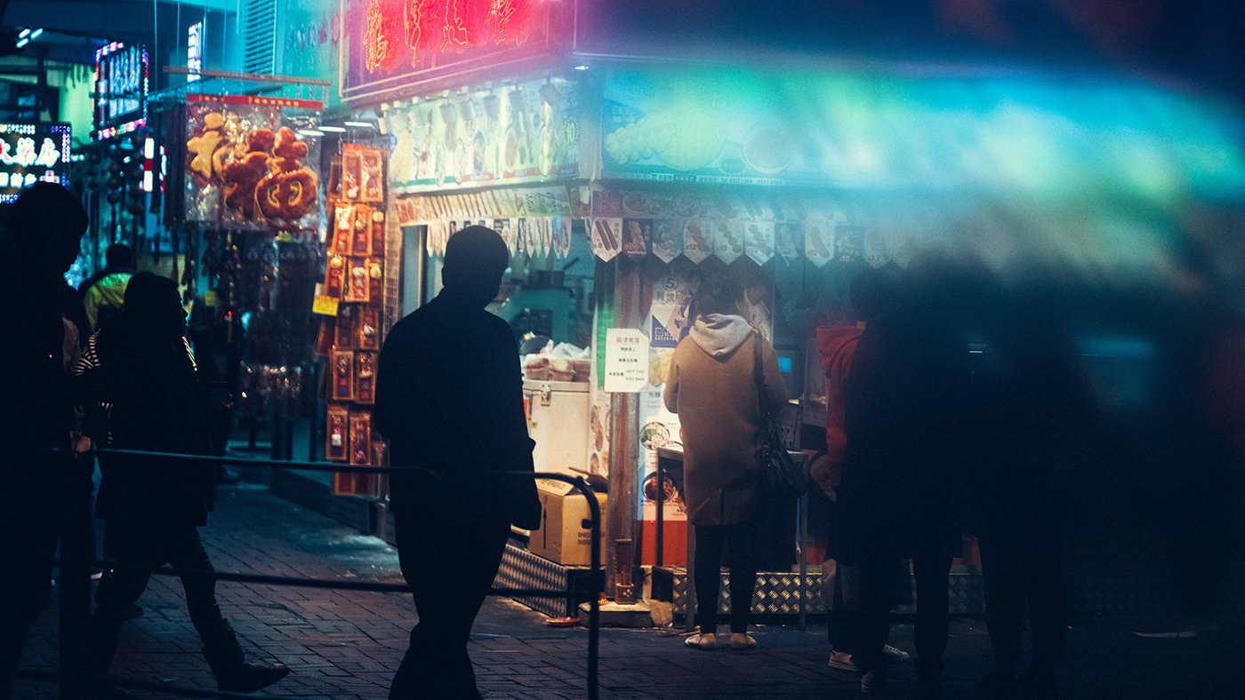 Hong Kong china asia cinematic night Melancholy future