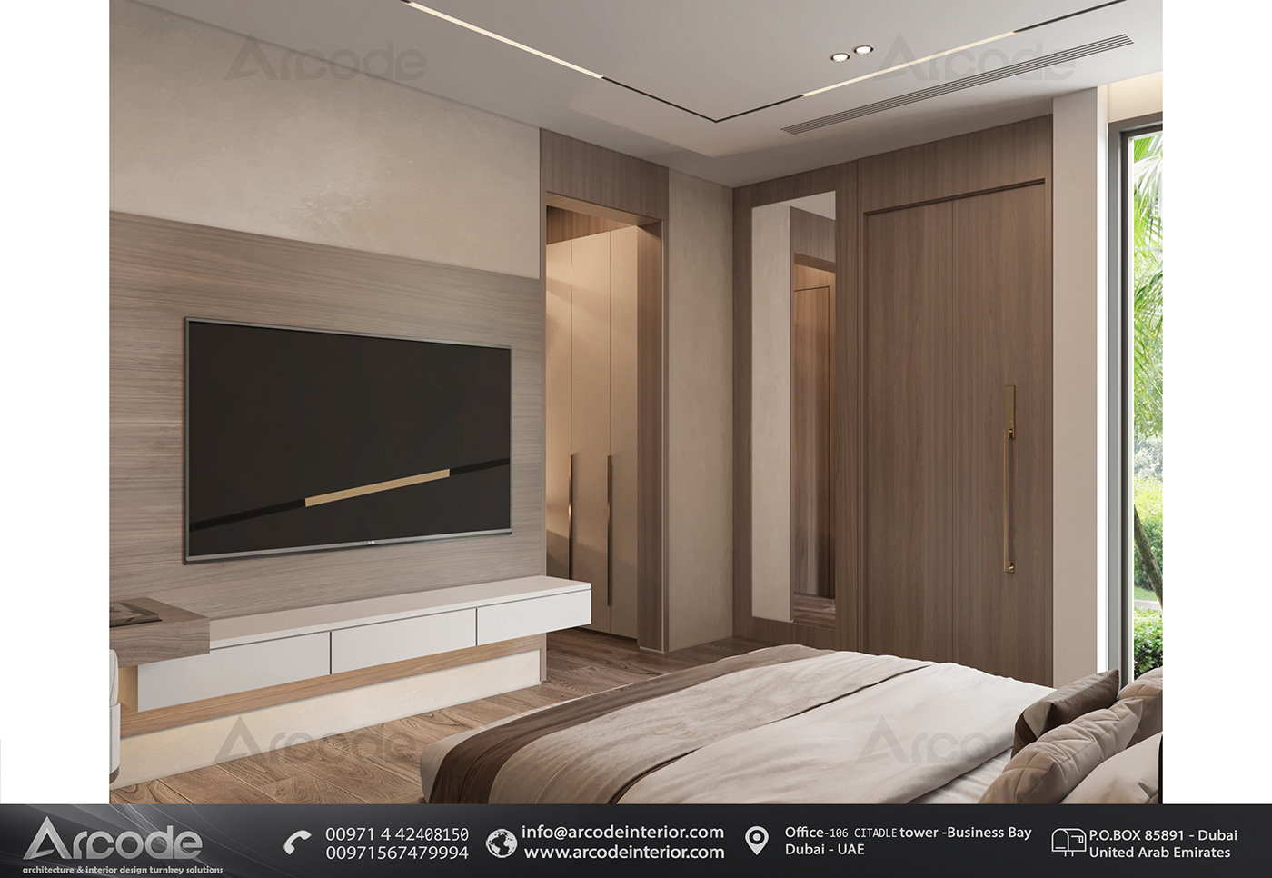 interior design  architecture modern Render 3ds max dubai bedoom
