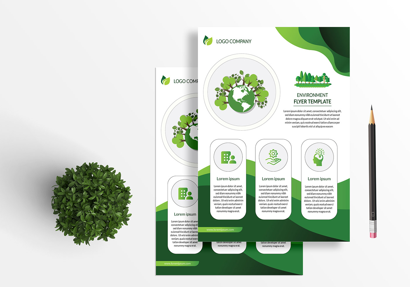 Environment Flyer Graphic & Template Design