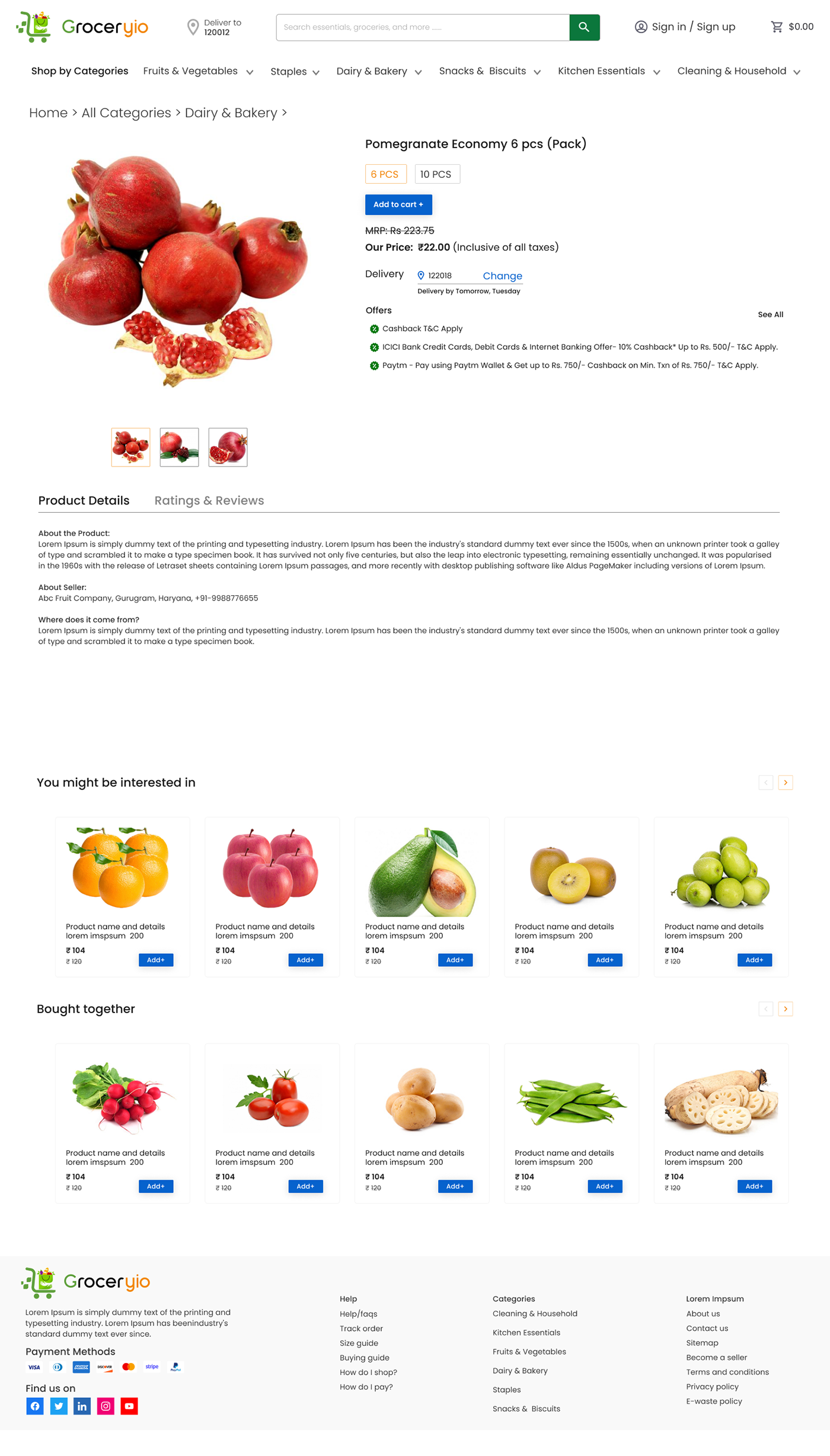 Ecommerce Figma Grocery landing page Shopping ui design UI/UX user interface Web Design  Website