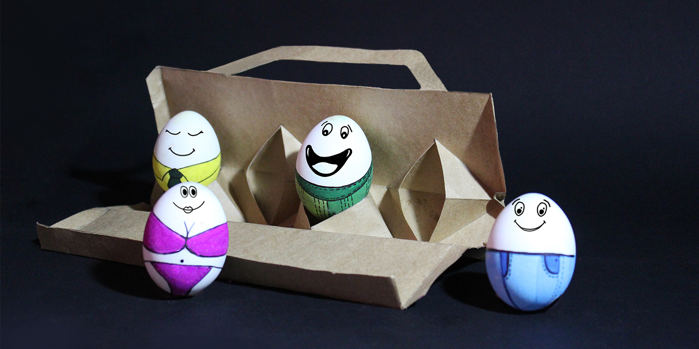 Packaging egg packaging packaging design Eggo egg paper recycle flatpack design photos
