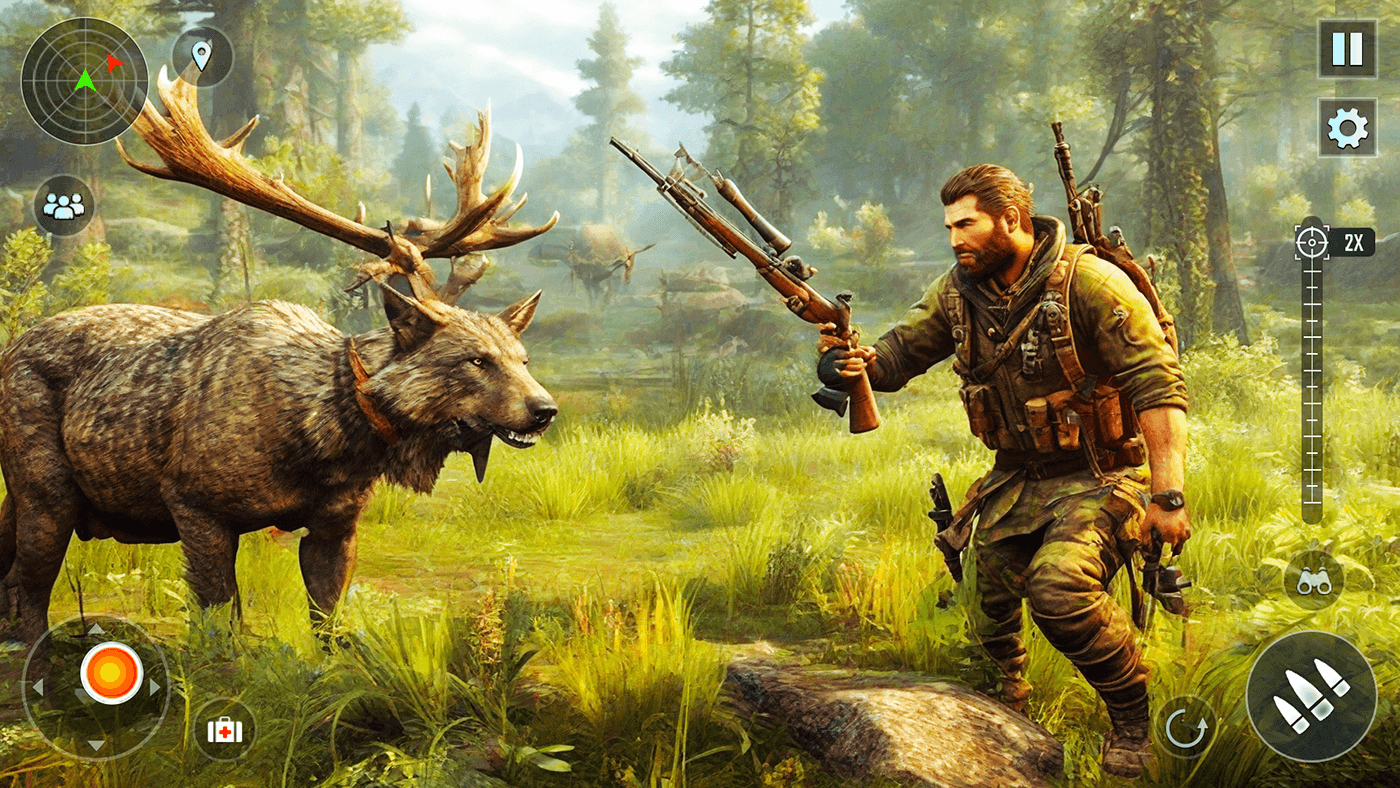 deer War Hunting Games 3D animals natural jungle action Shooter
