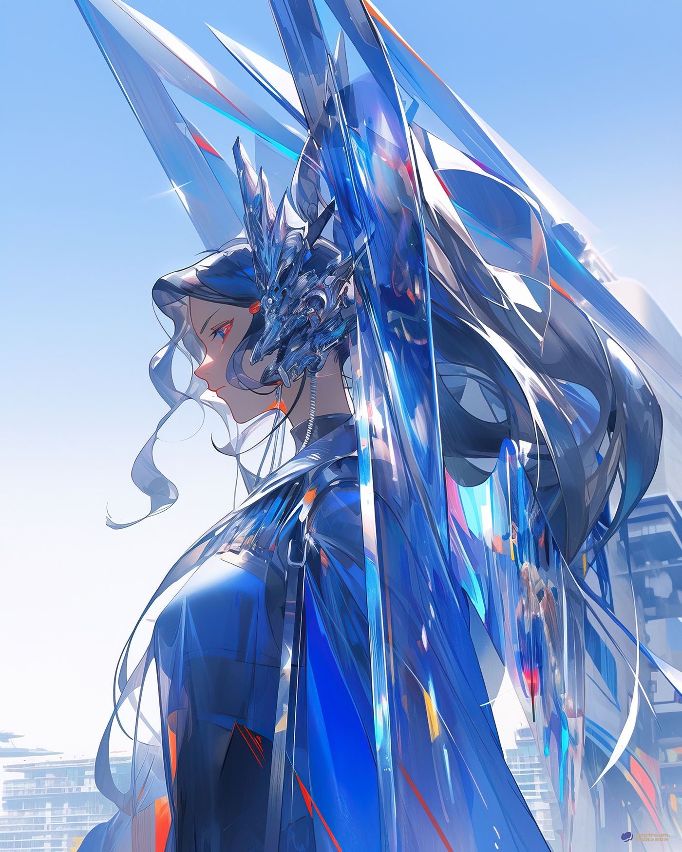 anime FUTURISM robotics Technology Cyberpunk Futurisim speculativefiction cg artwork digital illustration concept art