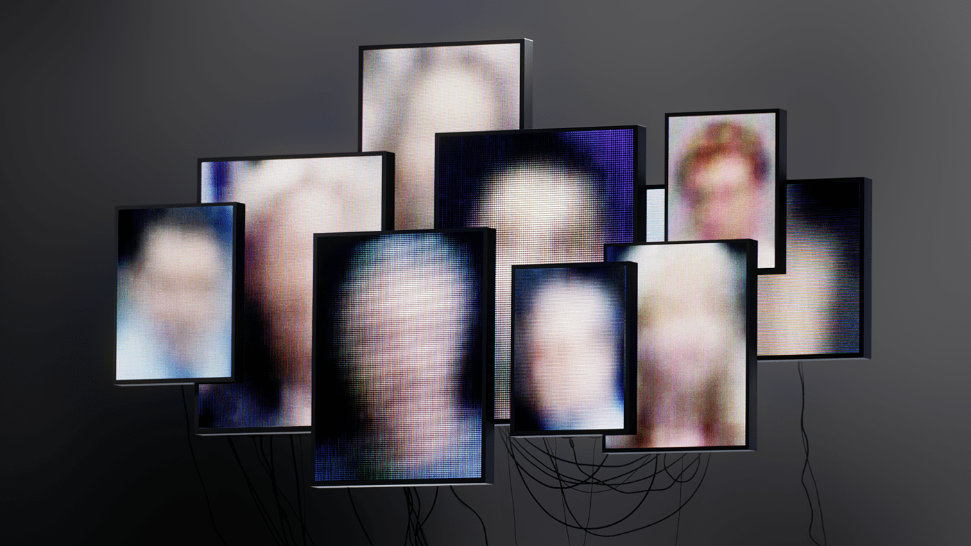 asthtcs concept art LED Display portrait soulmates арт