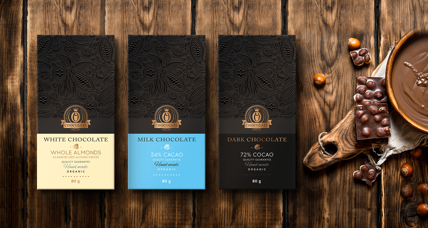 chocolate bar cacao organic sweet Candy Label box CRISPS gourmet