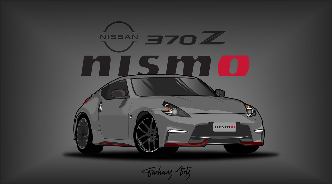 370Z Car Illustration Cars Nissan vector art
