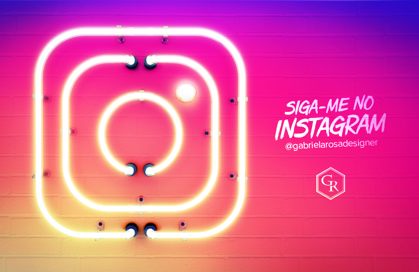 neon instagram 3D light colors cute gif on off