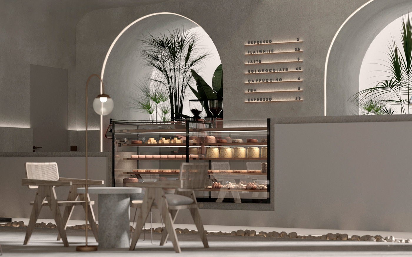 3ds max archviz arhitecture CGI corona Interior interior design  Render visualization Coffee