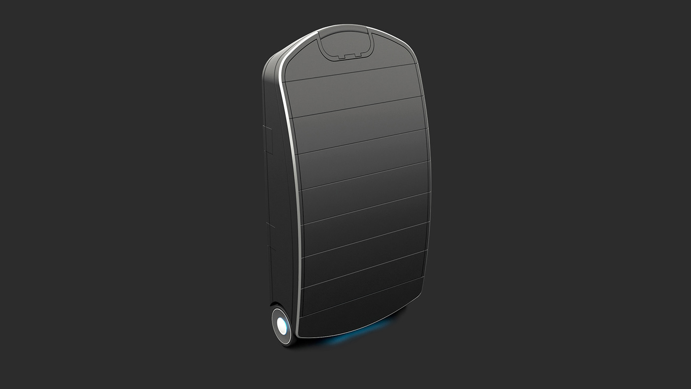 luggage car design industrial design  product design  3D Render designer automotive   3d modeling