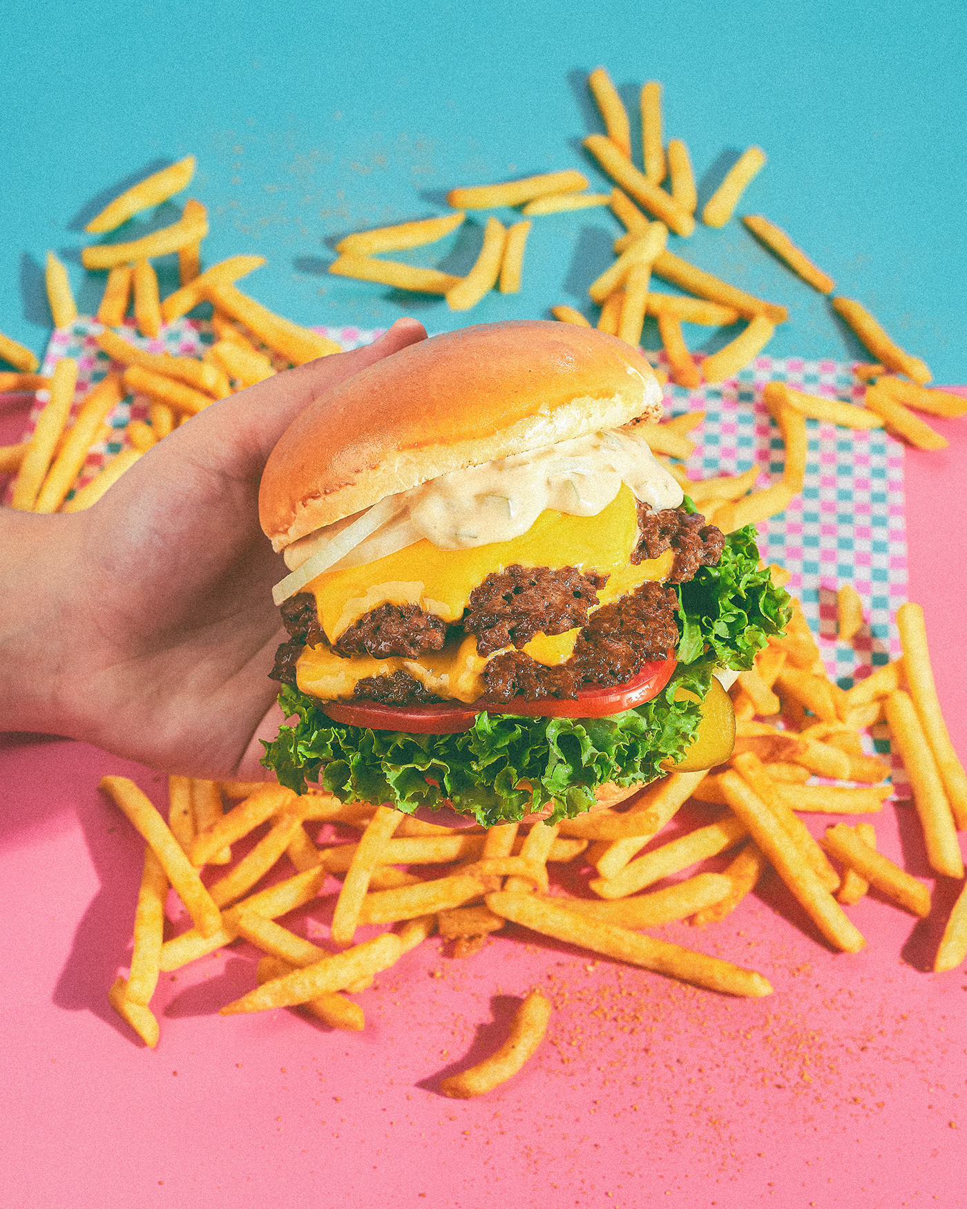 food photography brand identity photoshoot photographer food styling Fast food burger