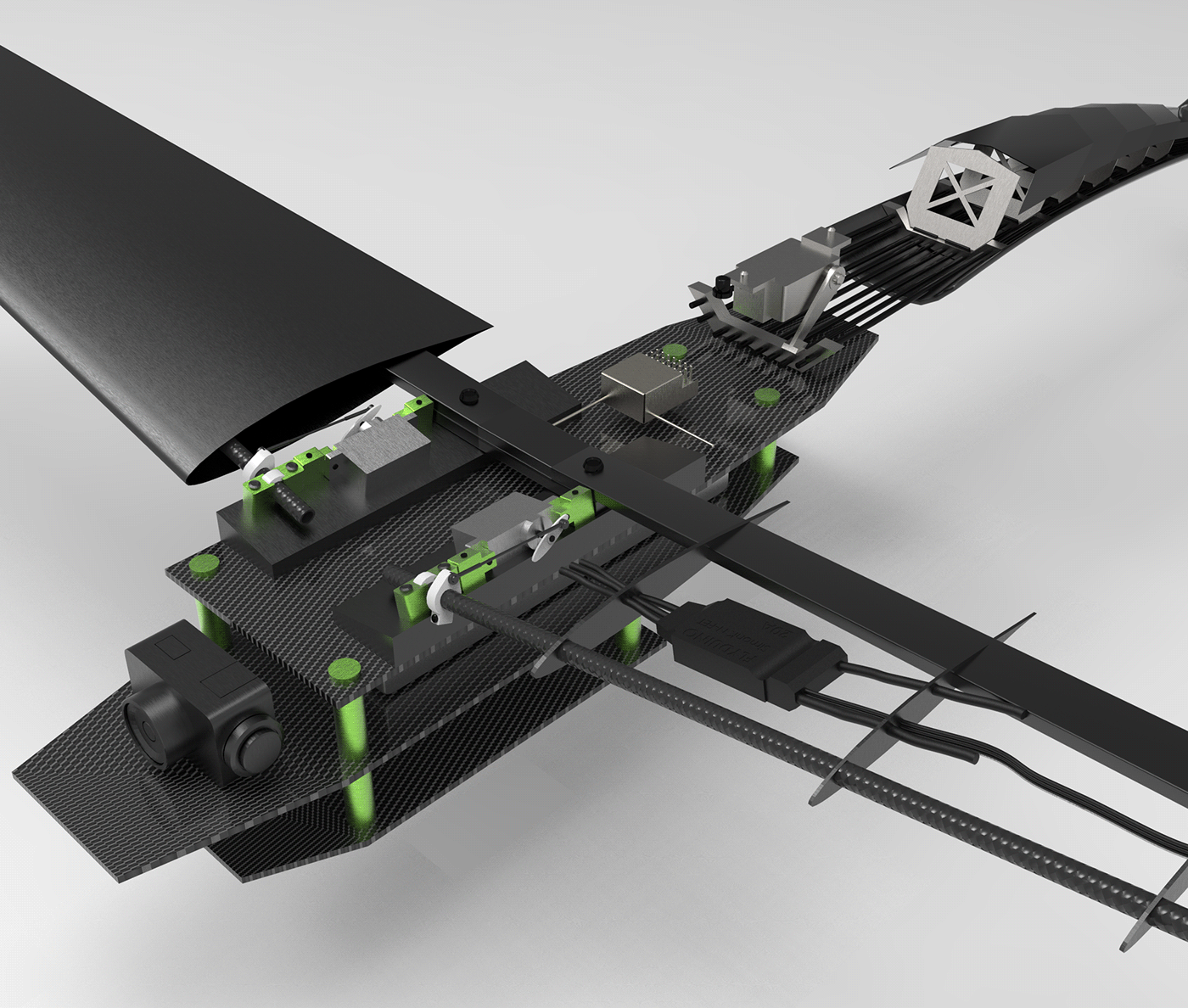 uav airplane 3D concept art 3ds max Render 3d design VTOL