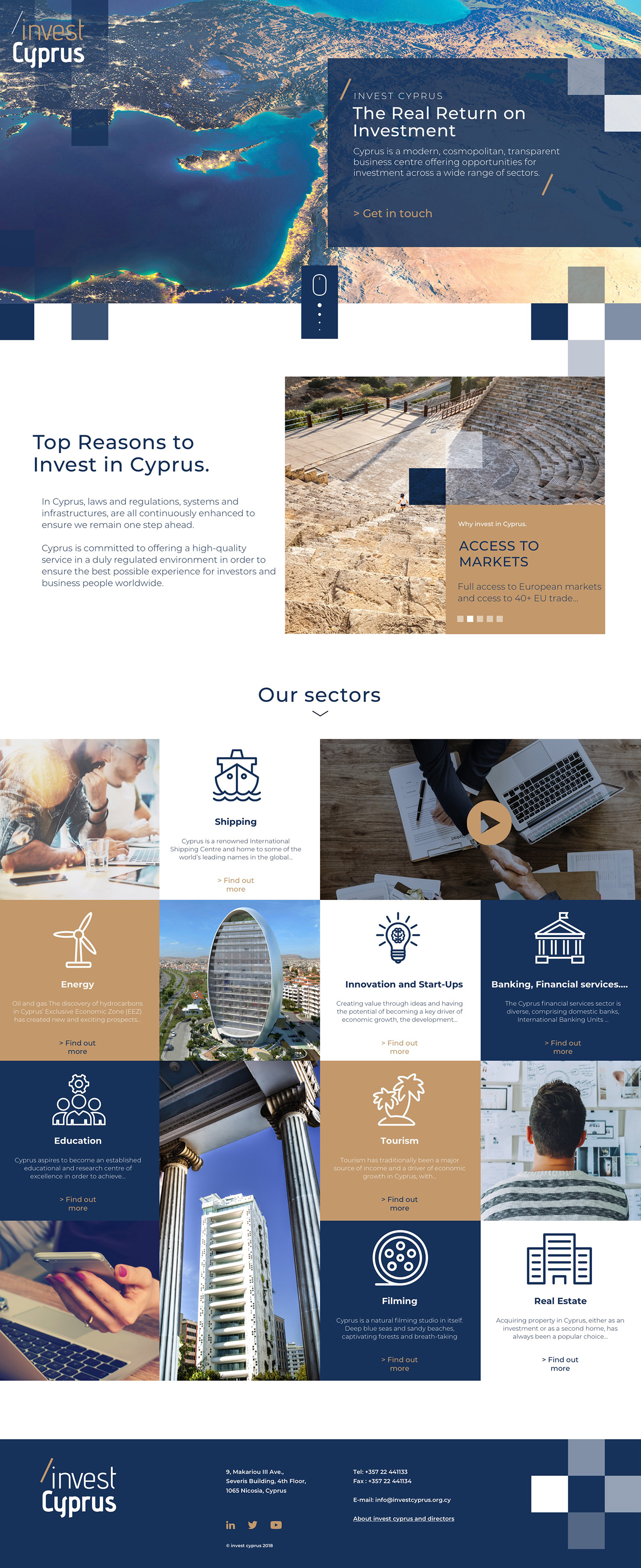 cyprus Investment Promotion Investment Promotion Agency digital investment Website ux digital design Website Design