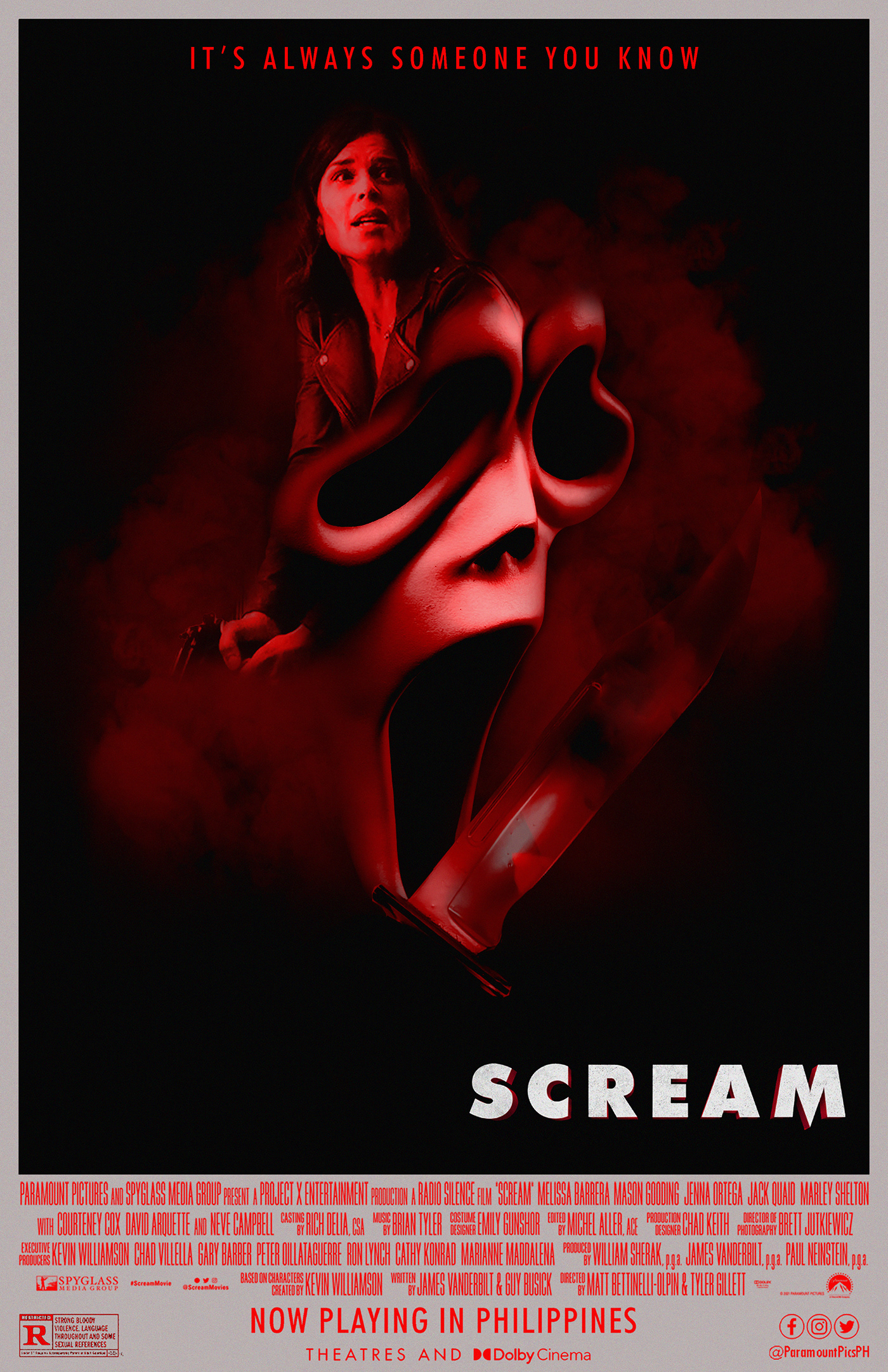 Advertising  Cinema Halloween horror movie movieposter poster scream spooky wes craven
