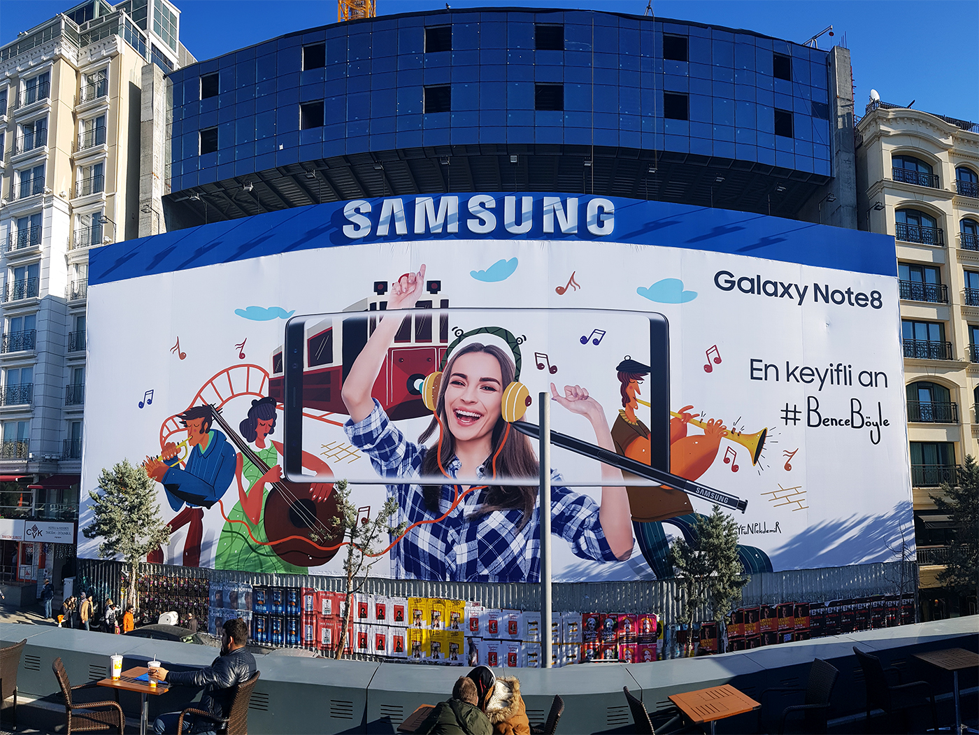 Samsung new ILLUSTRATION  featured Global istanbul Project campaign smart phone Note8