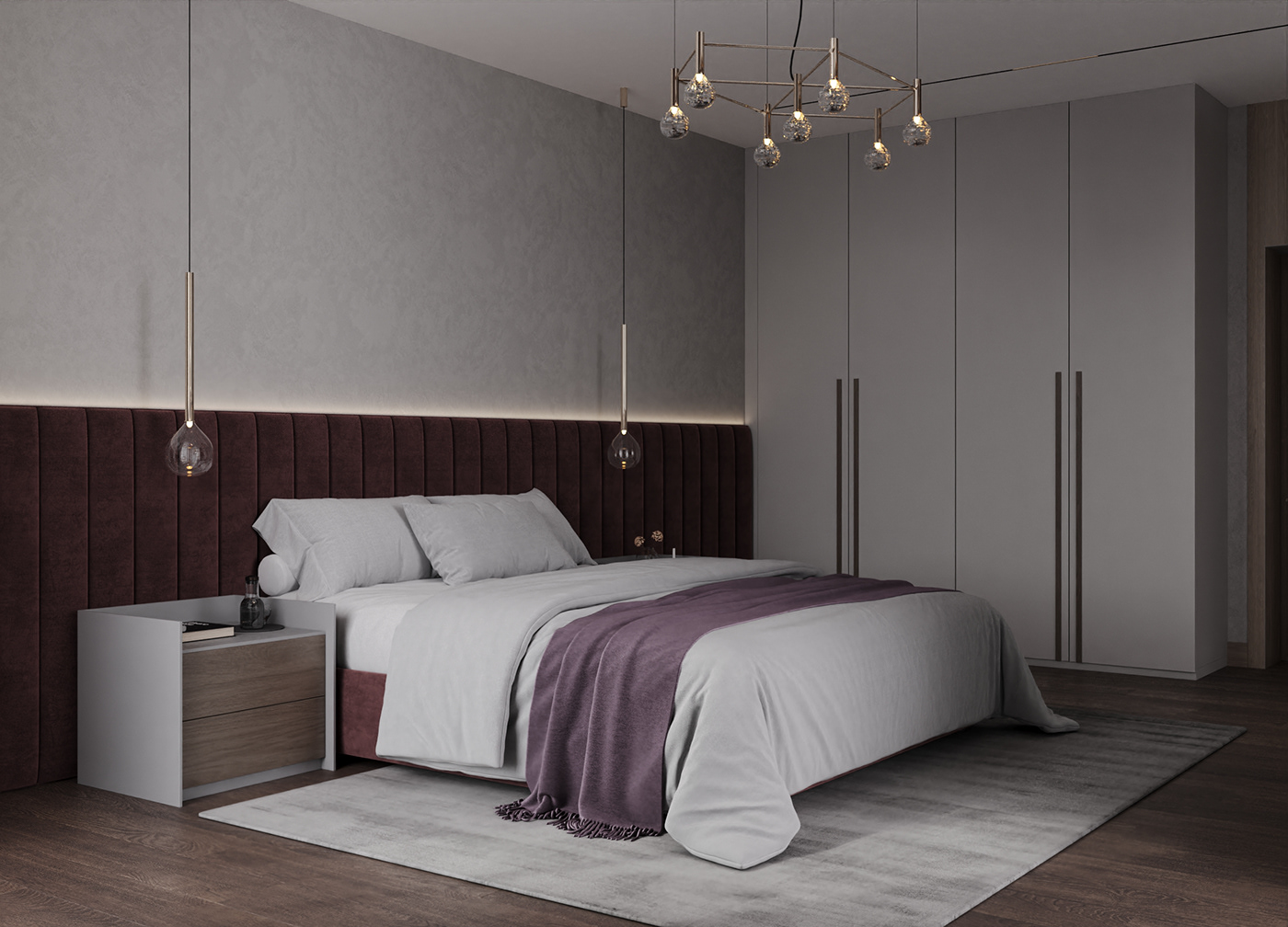 bedroom bedroom design visualization спальня дизайн спальня интерьер дизайн интерьера interior design  3ds max визуализация