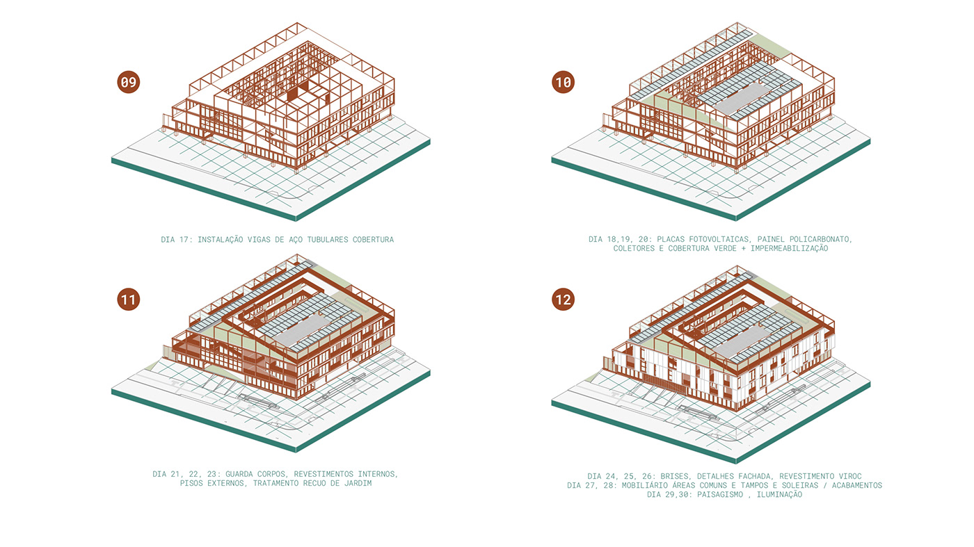 4d architecture ARQUITETURA housing P7 rendering temporary ufrgs