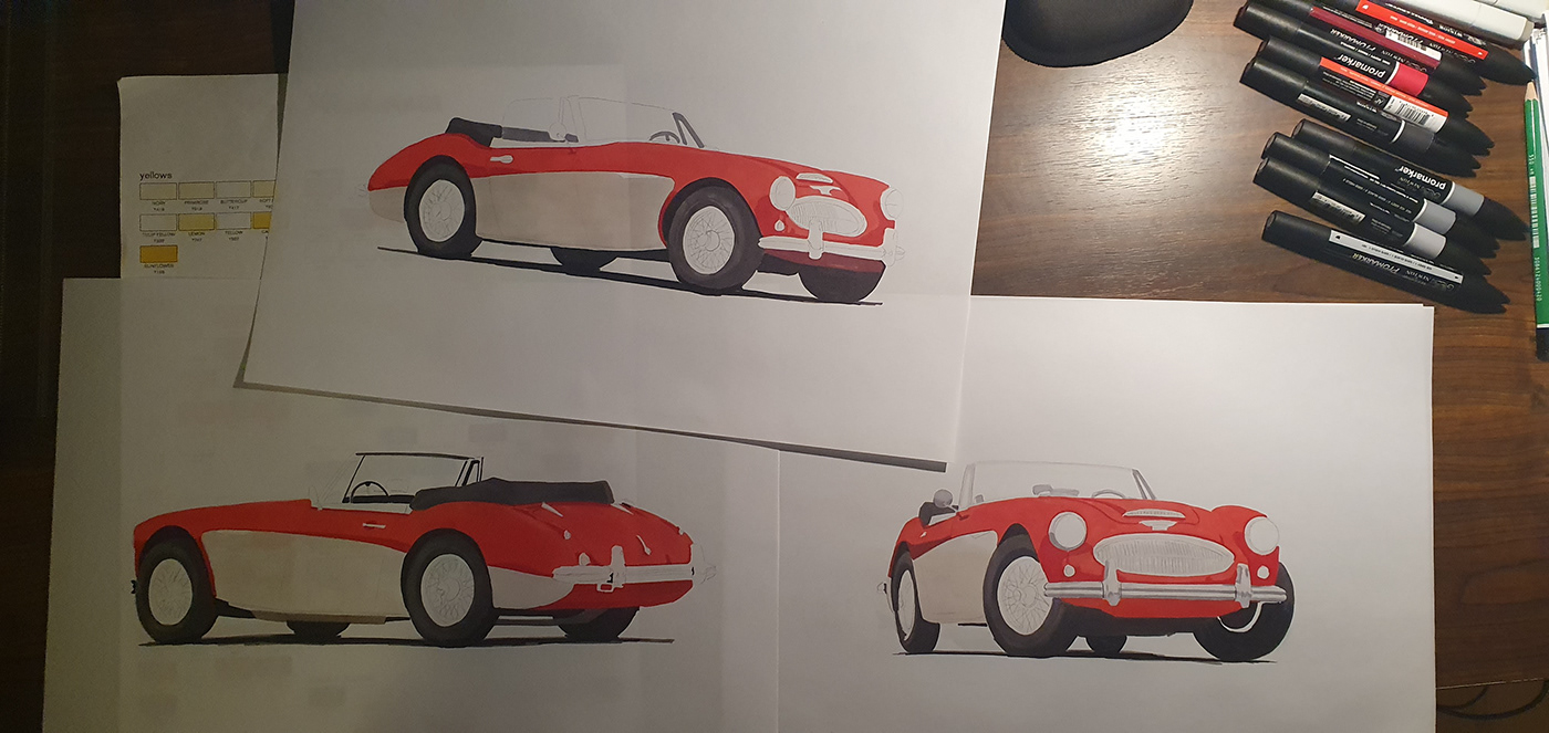 ILLUSTRATION  Marker Cars Carssketch sketch Drawing  artwork artist automotive   car design