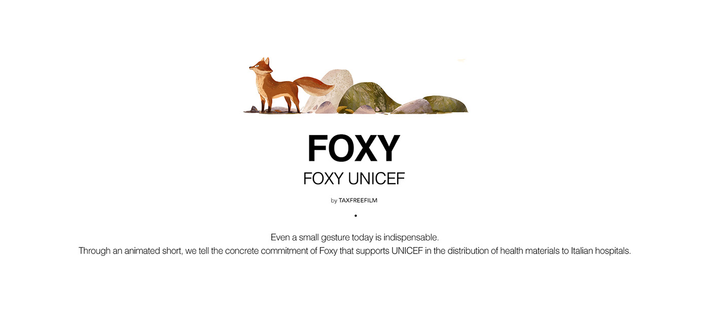 2D 2D Animation ADV city draw FOX Foxy ILLUSTRATION  unicef video