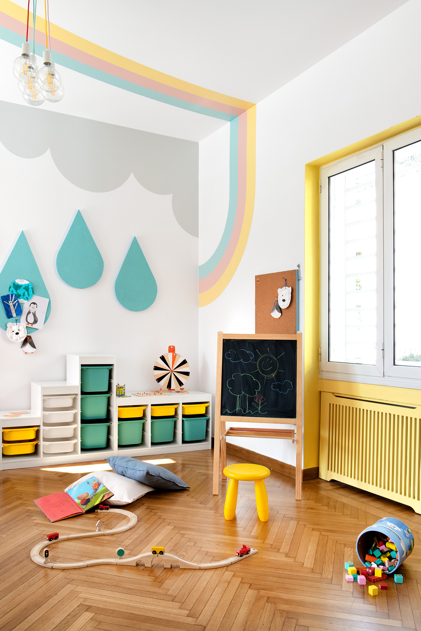 Interior interior design  kids design Nursery School Project school