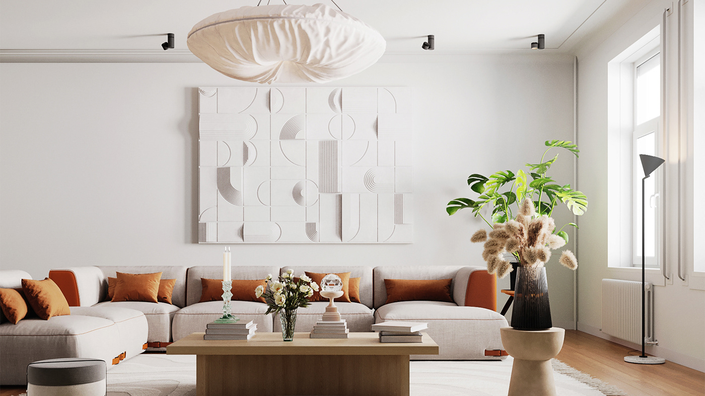 3ds max architecture clean identity interior design  minimal modern professional Render visualization