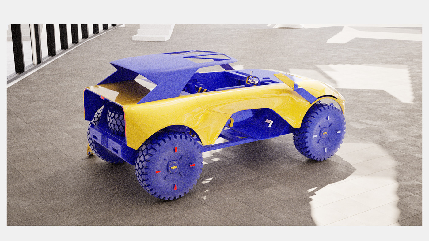 concept automotive   design minimal car Vehicle CGI 3D modern