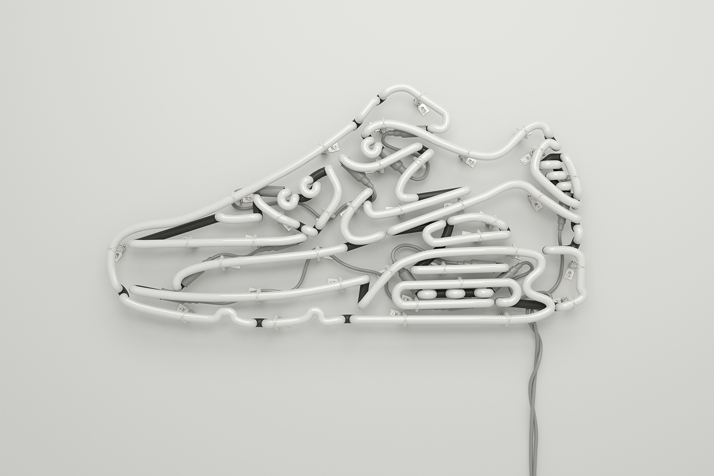 Nike 3dneon neontype tube light CGI air max airmax Brasil Signage 3dtypography 3D Type pixação nsw neonsign