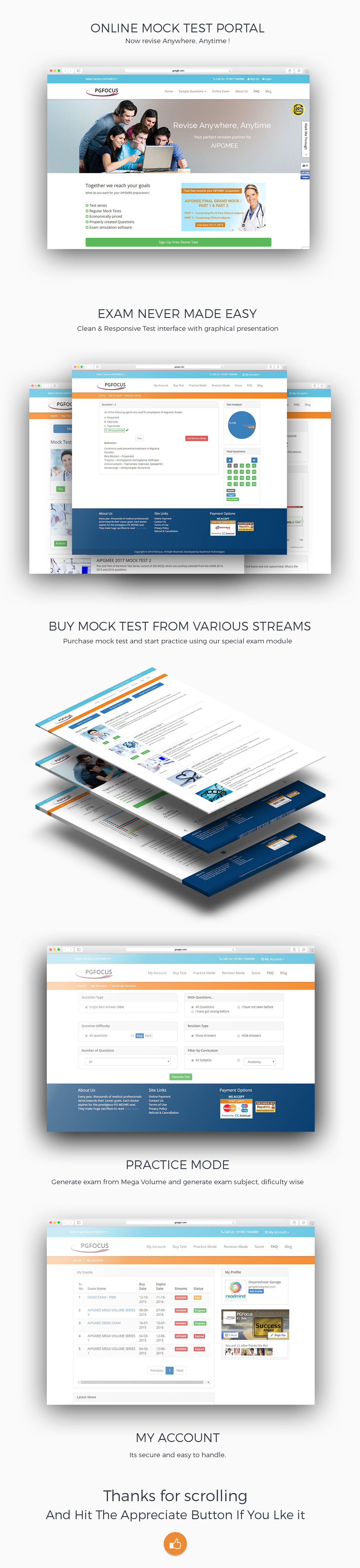 exam test Mock test medical exam online exam software medical tests