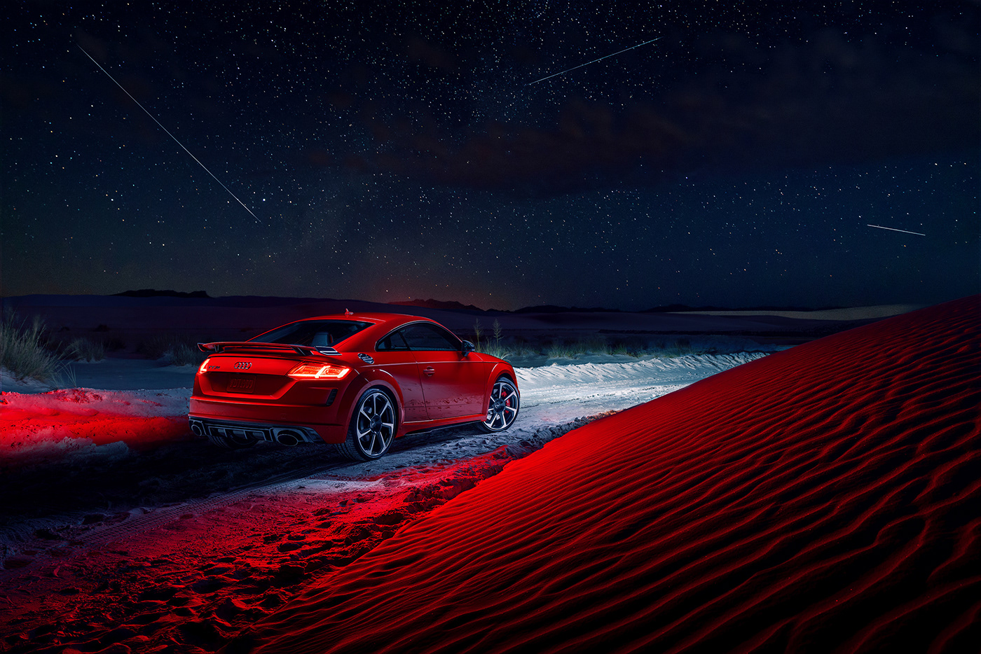 Audi meteor Meteor shower sand dunes TT RS White Sands