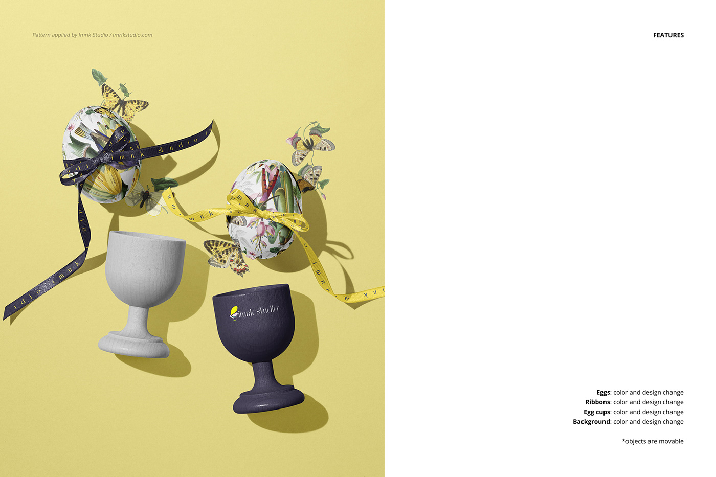 Easter Easter Egg Mockup mockups branding  modern Photography  Holiday ILLUSTRATION  Digital Art 