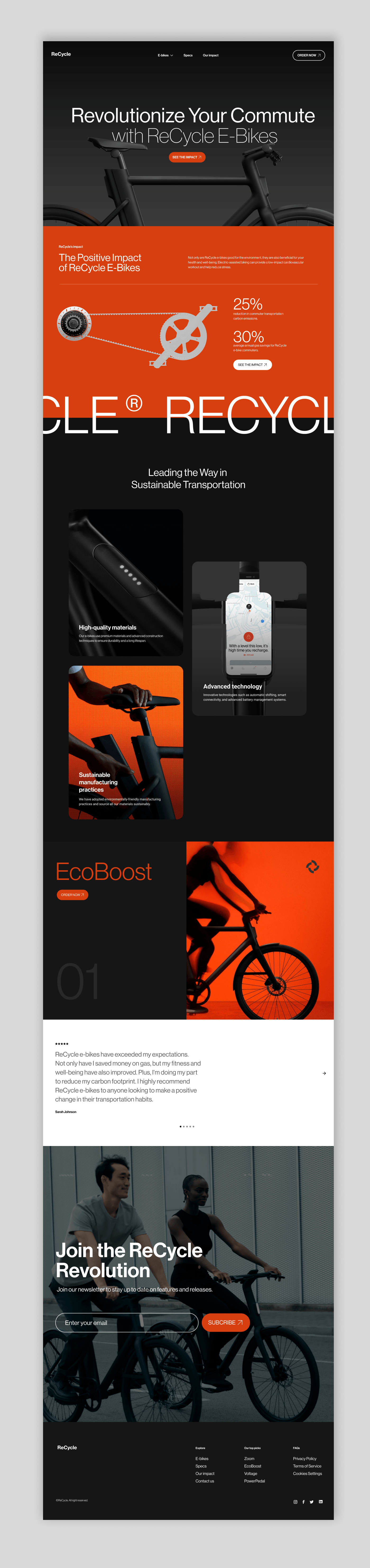 landing page Web Design  UI/UX Website Figma ui design ux/ui Bike cycles branding 