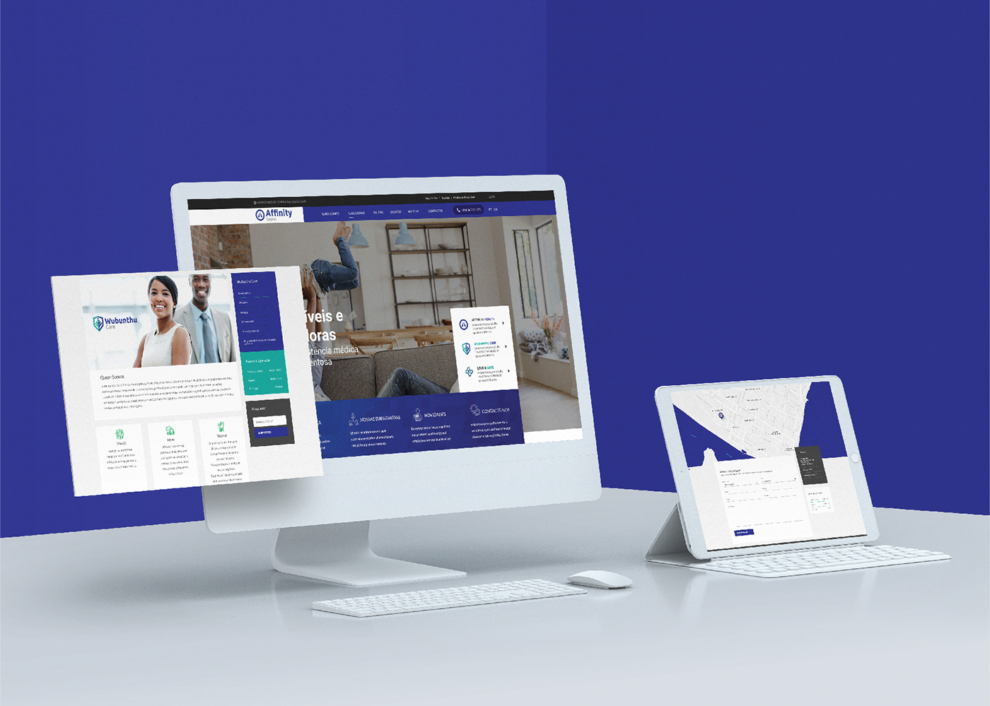 graphic design  Corporate Identity branding  blue minimalistic Web Design 