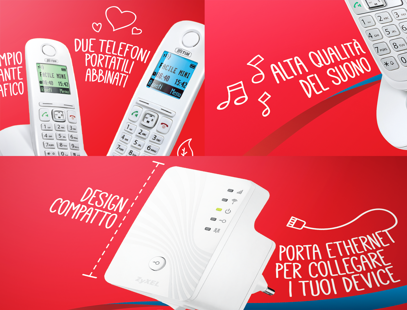 #pack design draw doodle Script box TIM telecom italia mobile Telephony Modem telephone boxes case sketch