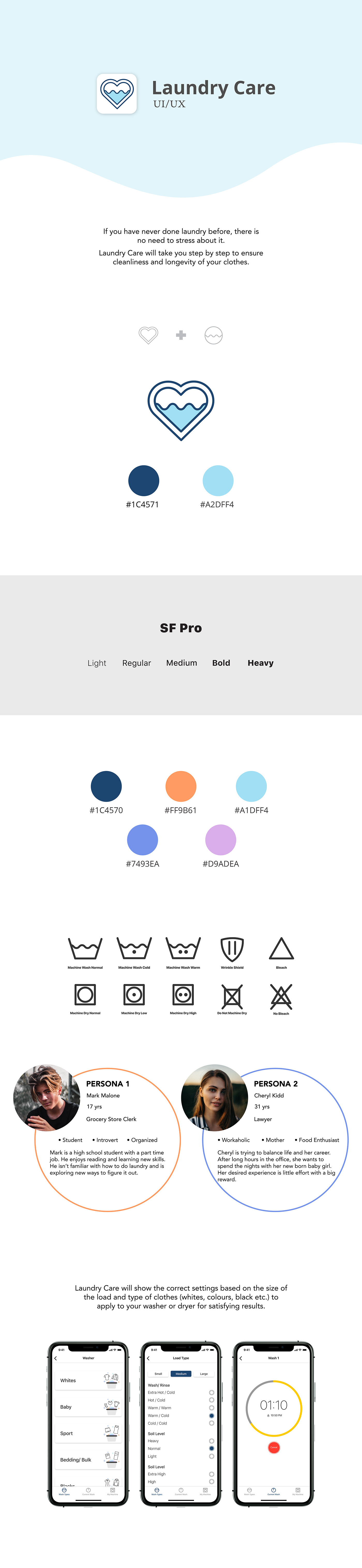 ui design UX design interaction graphic laundry android app logo design