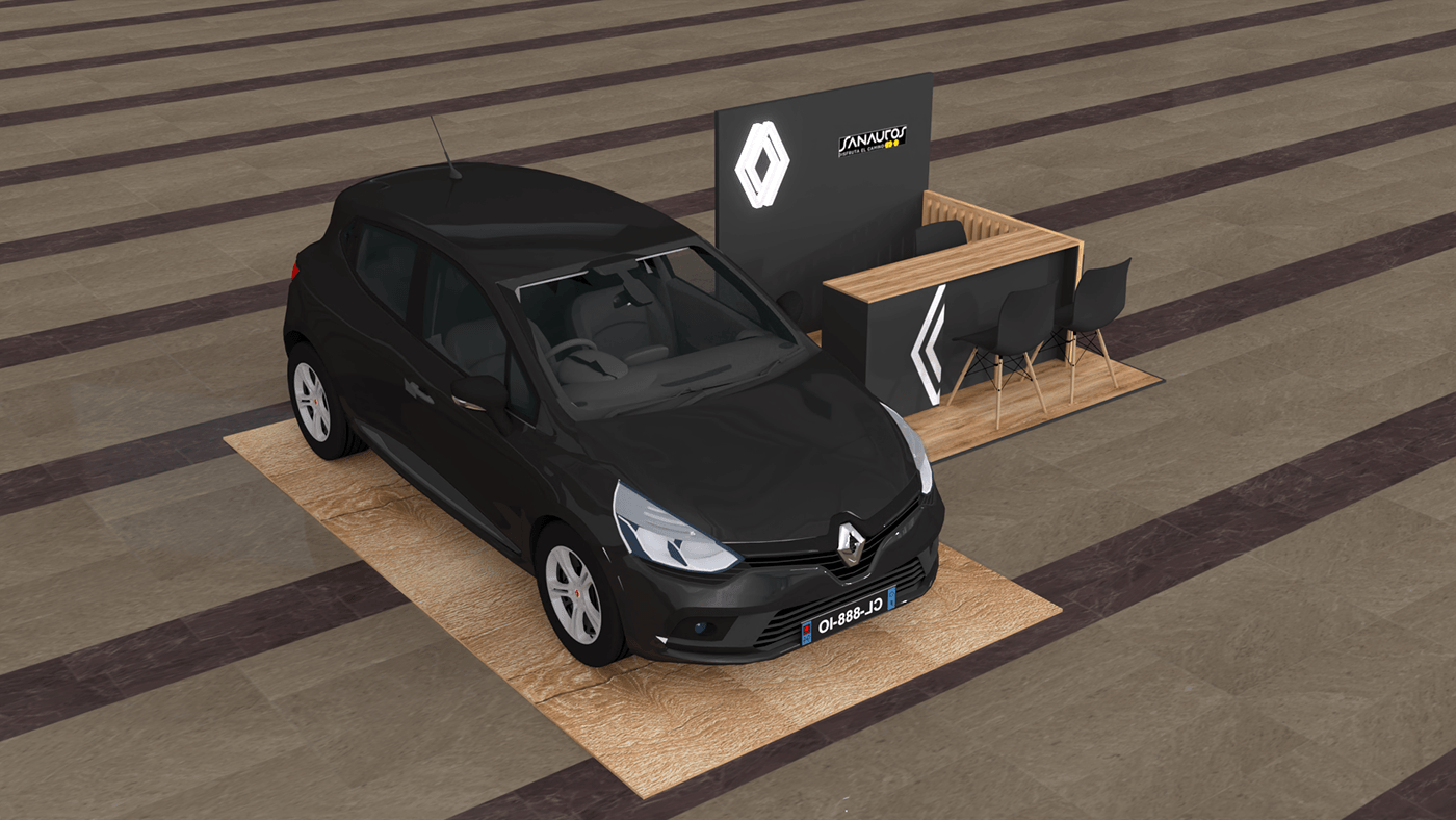 Vehicle industrial design  Render booth vray Rhino 3d modeling