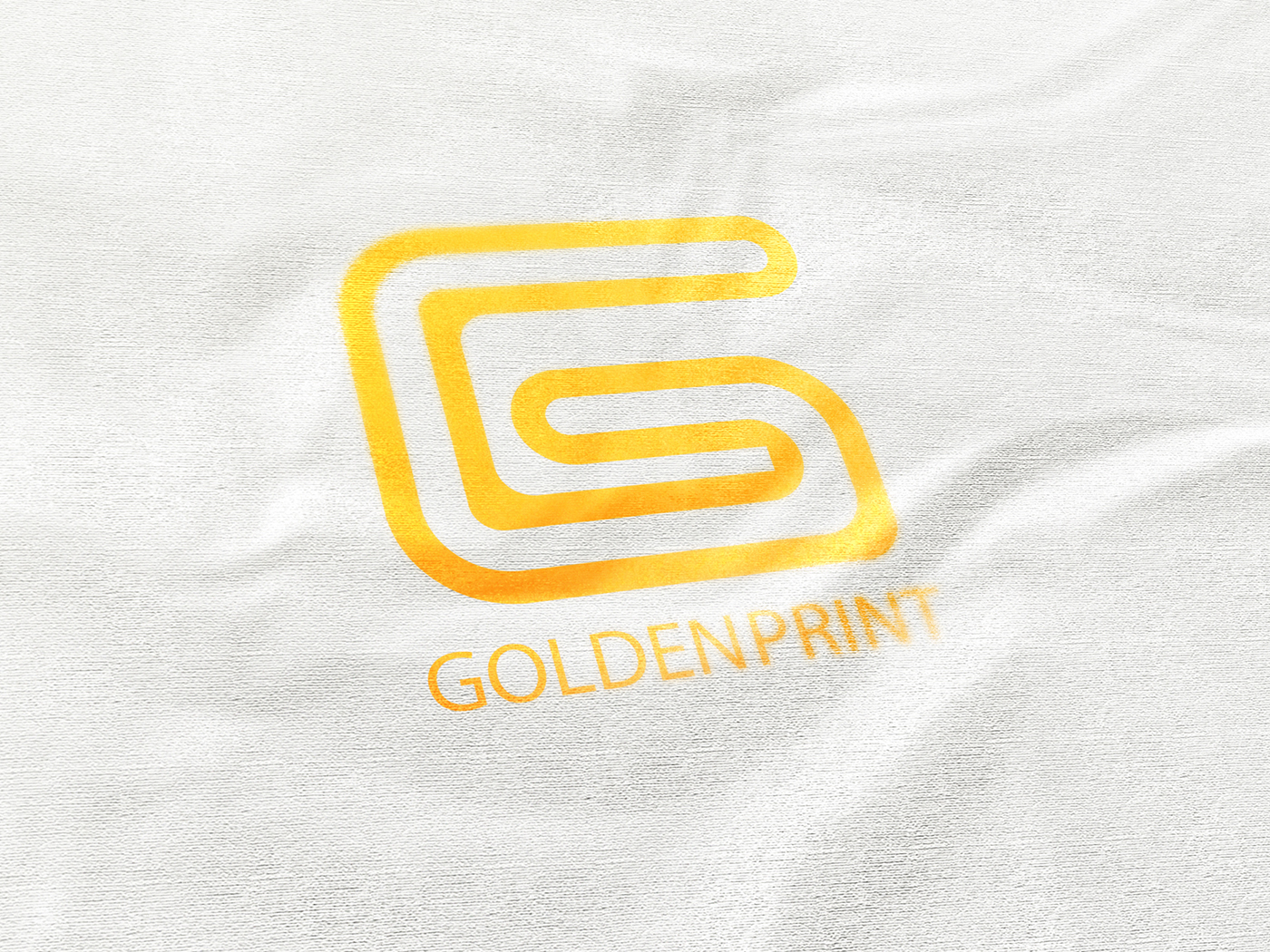 logo gold Printing branding 