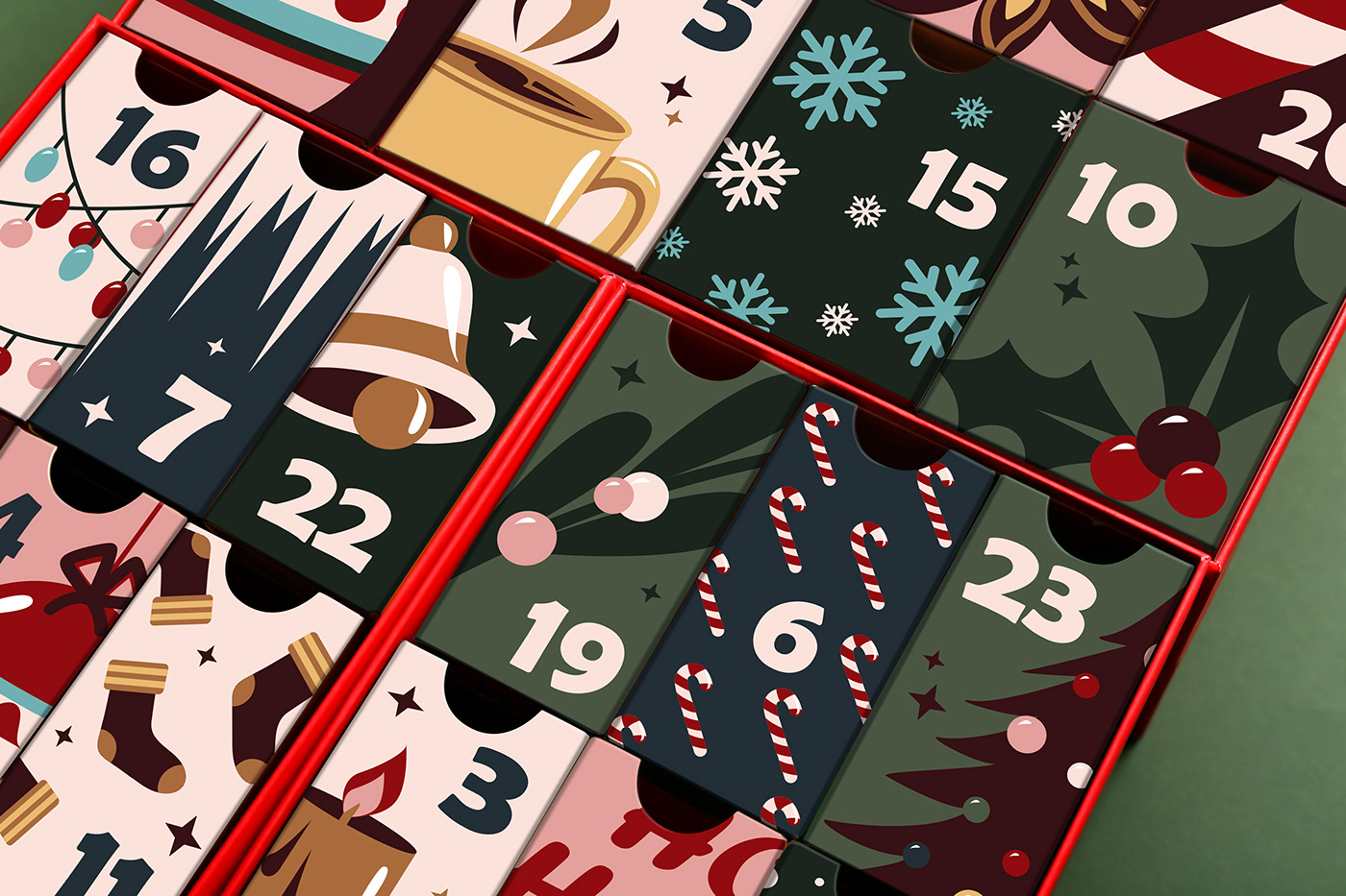 Calendrier de l'avent advent calendar noel Christmas xmas December calendar