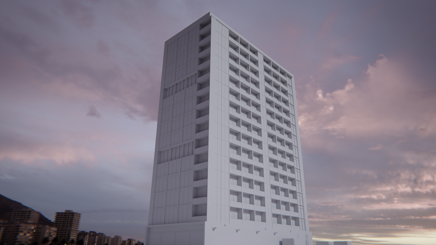 blender photoshop architecture building highrise tutorial cycles 3D rendering modeling