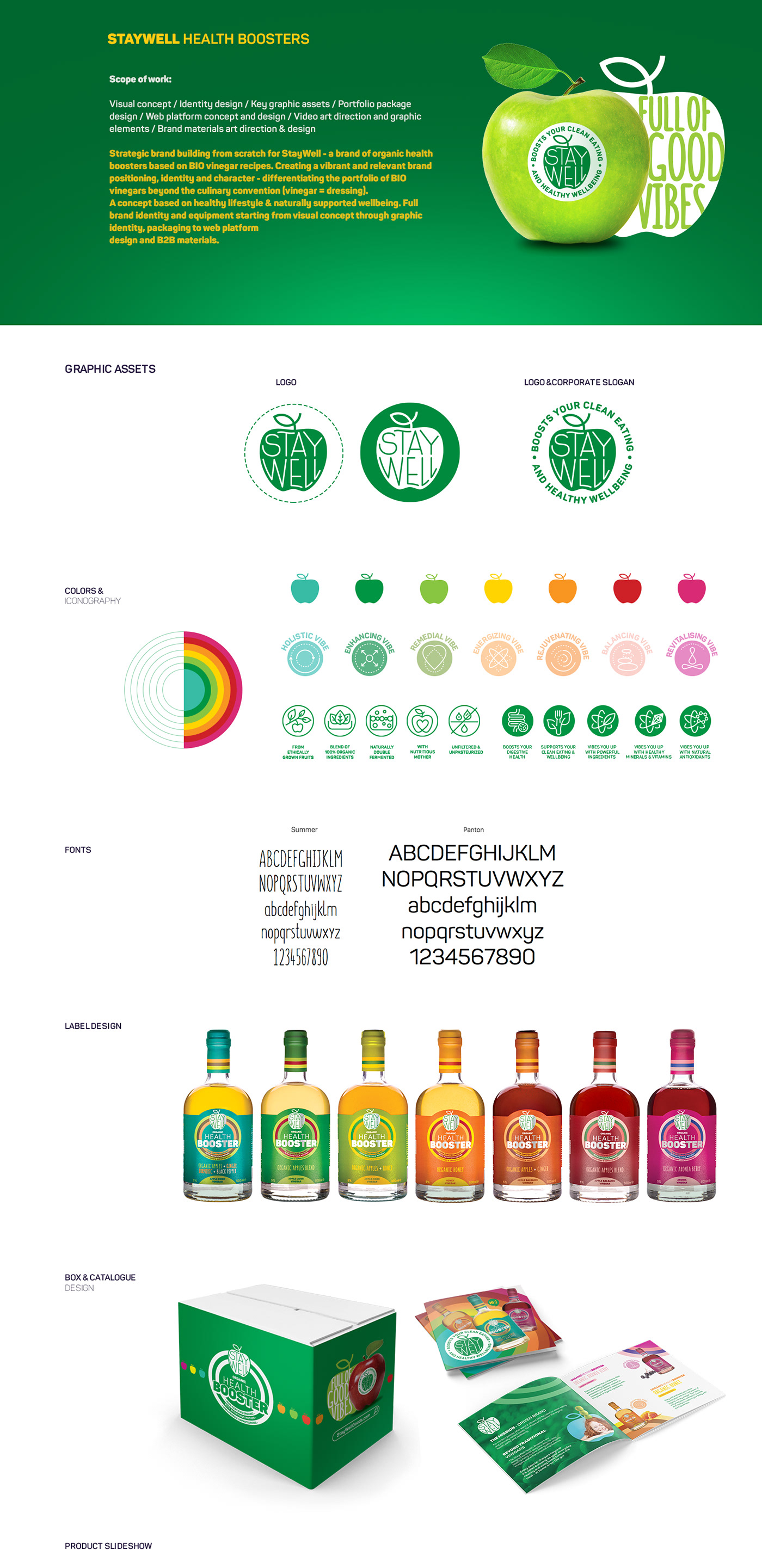 Health Wellness brand identity Packaging Logo Design visual identity booster drink stomach