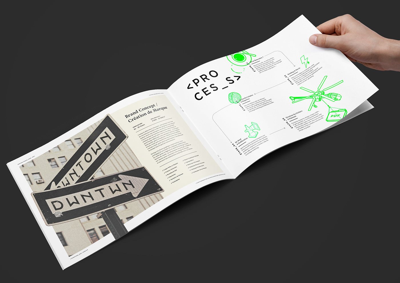 Brochure design for Downtown