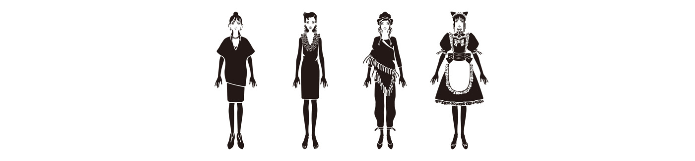 history of fashion pictogram tokyo japan fashion illustration