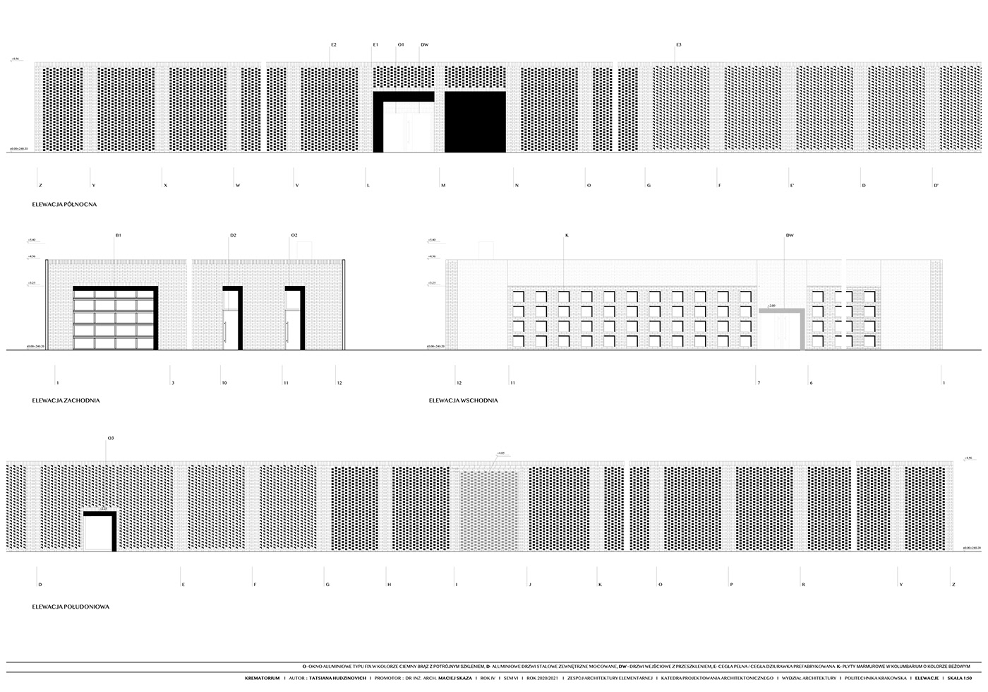 AutoCAD brick architecture  crematorium scale model