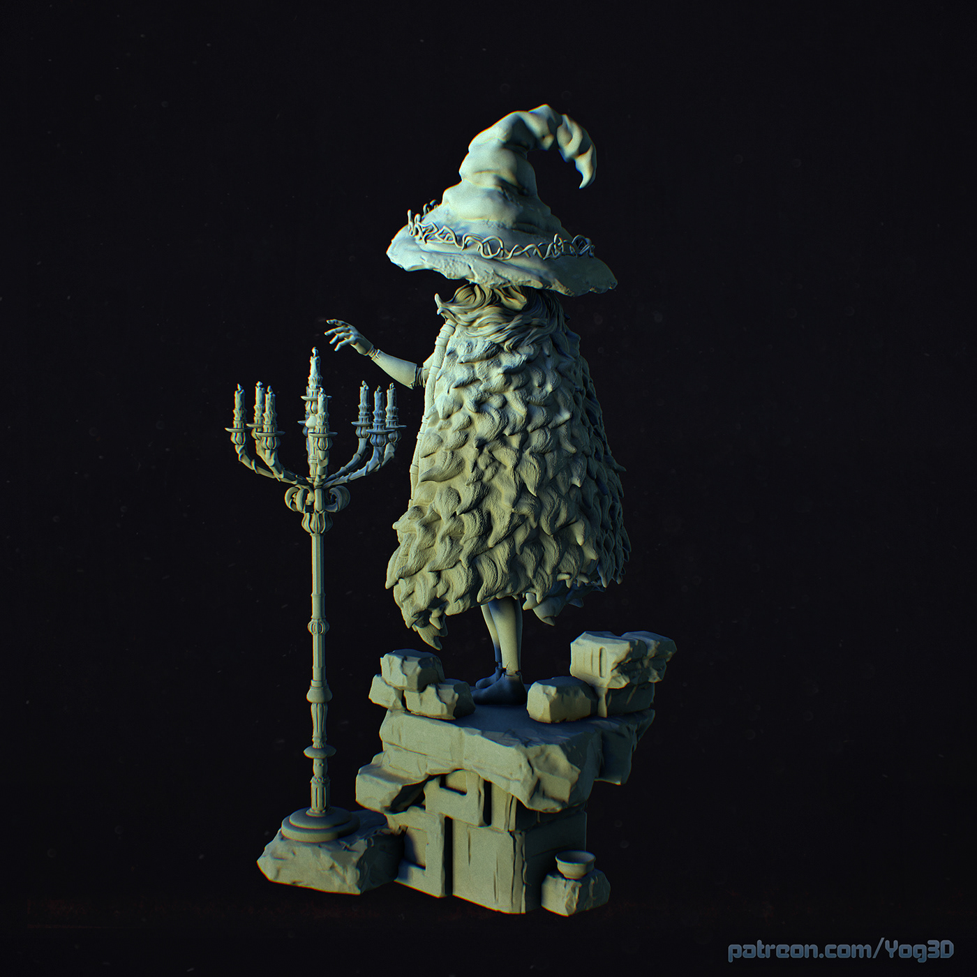 3D model 3d print 3d printing fdm ranni ranni the witch Sculpt sculpture Zbrush