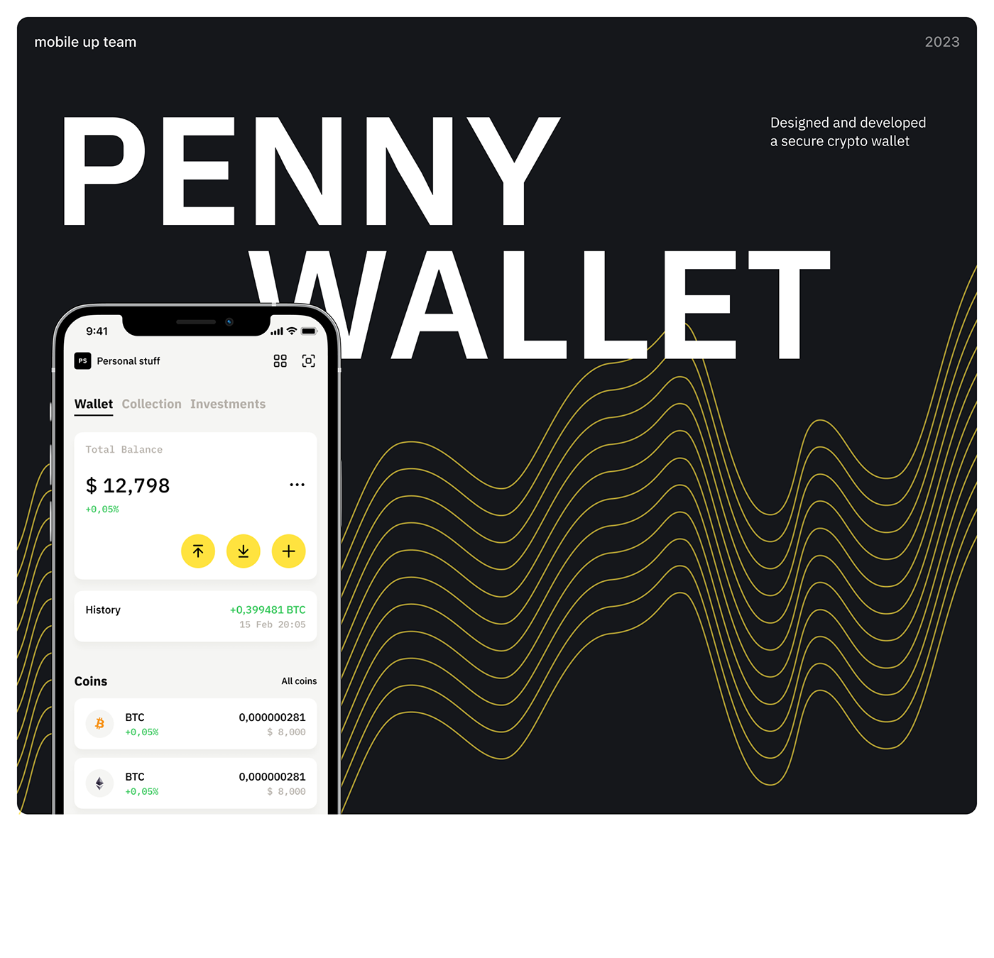 crypto WALLET Fintech blockchain finance Mobile app UI/UX