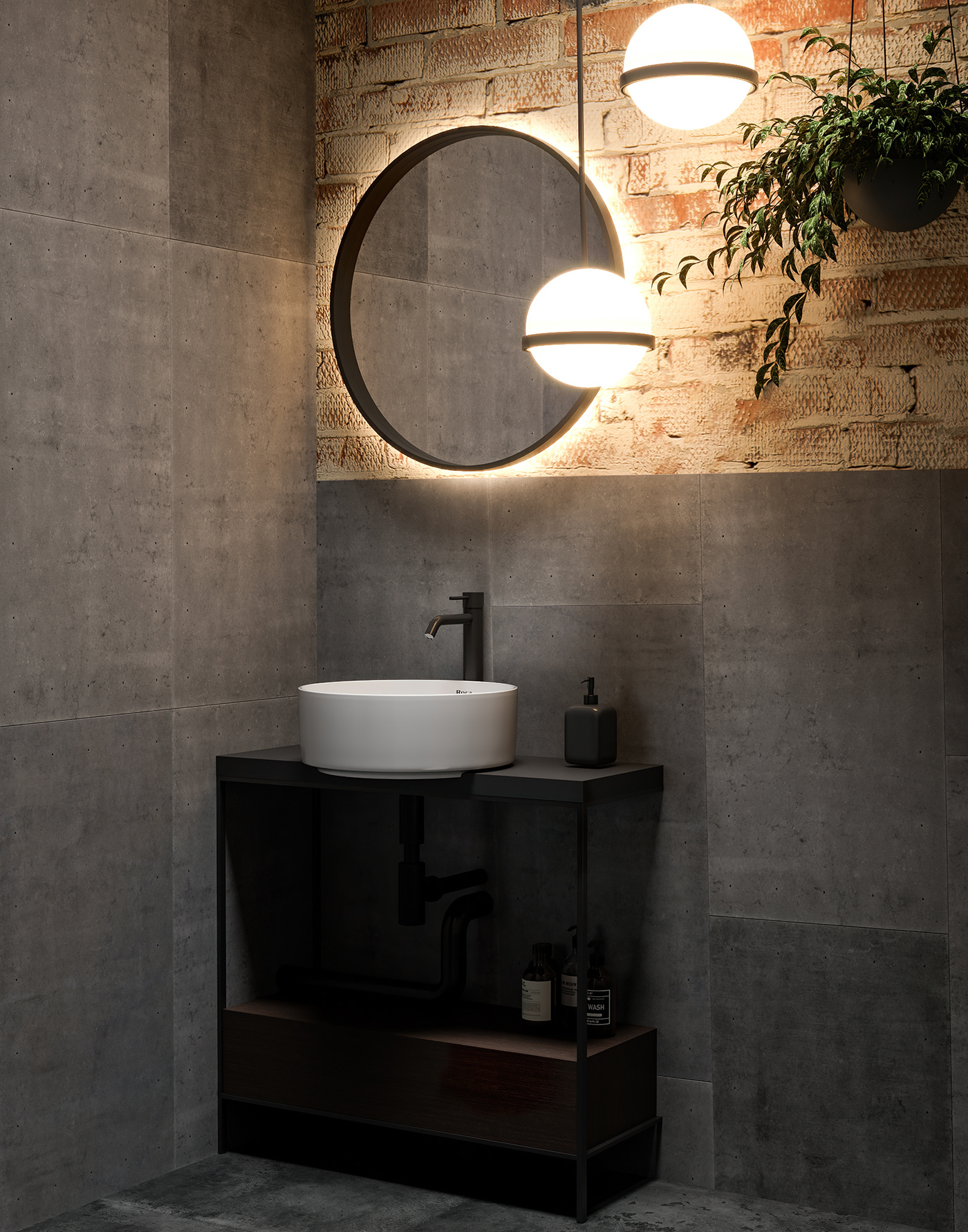 3ds max architecture bathroom bathroom design corona Interior interior design  Render visualization wall