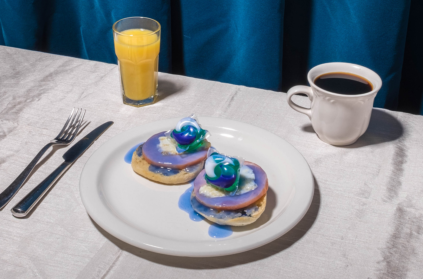 breakfast Tide PODS satire Photography  set design  Food  Tim Lampe atlanta art direction 