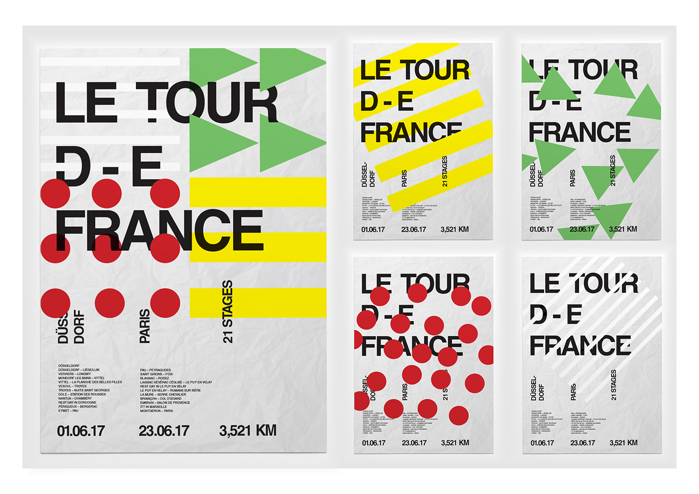 posters letour typography  